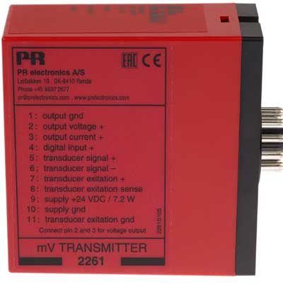 PR Electronics 2261 vid raz'em